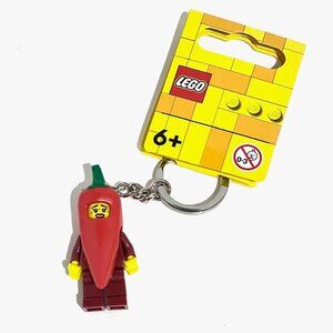 Lego Chili Girl 854234 Minifigure Keychain Keyring New with tag in Hand